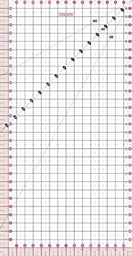 8733 règle acrylique blanc 15 x 30 cm