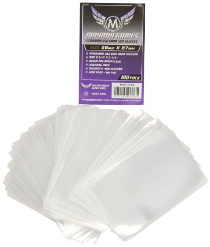 - 100 protège cartes standard us 56x87mm (7040)