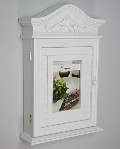 Boîte de clés avec photo et cadres photos en bl...