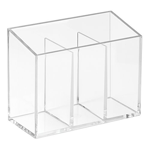 Rangement transparent pour maquillage rouge à l...