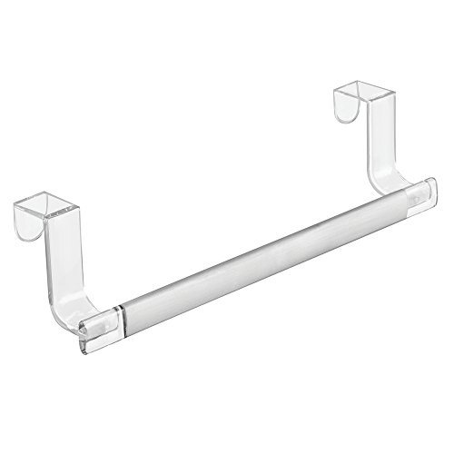 50860eu metro porte-serviettes antirouille pour dessus d'armoires de cuisine aluminium brossé 24 cm 0081492508601 InterDesign