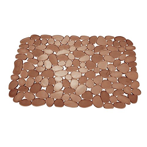 60062eu pebblz tapis d'évier ambre 27,5 x 31 cm