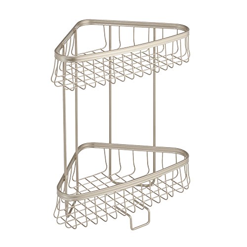 62855eu york lyra étagère de douche 2 étages satin