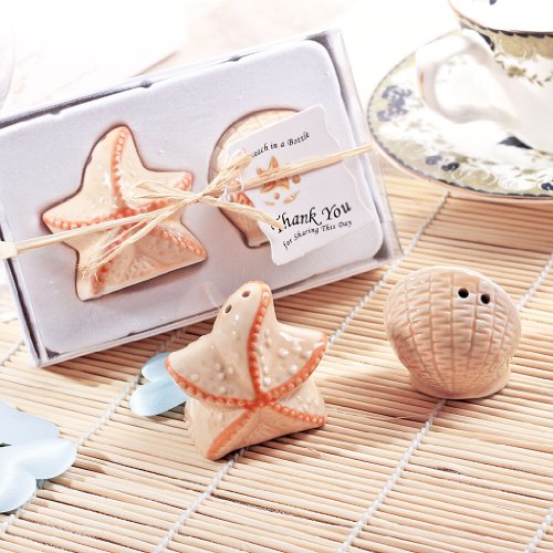 Salière et Poivrière en Forme de Coquille et Et...