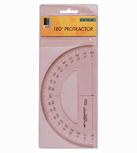 Semicircular 180Deg Protractor 6Inch
