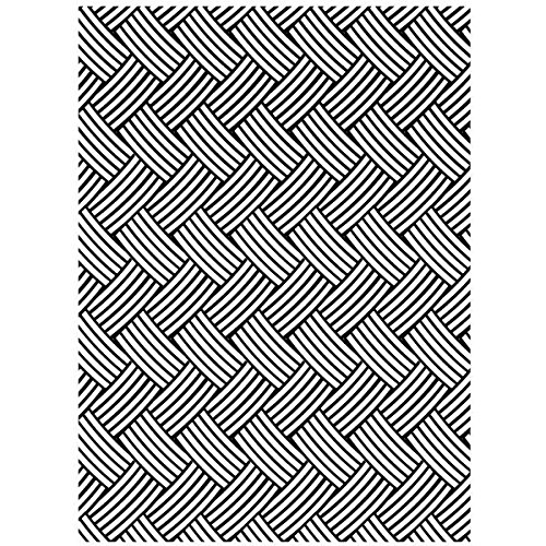 1218-66 gabarit de gaufrage motif panier tressé...