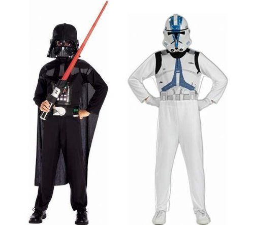 Rubies Costume Co Rubie's - Star Wars - ST-37013 - Costume - Boite Dark Vador + Clone Trooper code EAN 0082686370134 