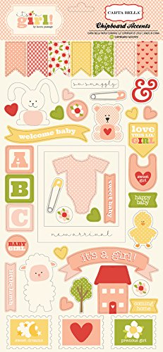 Echo Park papier It's a girl aggloméré Accents ...