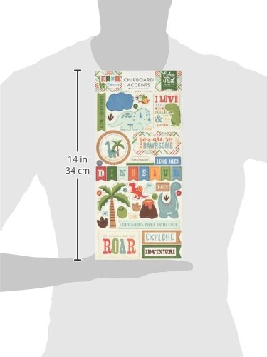 Echo Park Paper Echo Park papier dino Friends aggloméré Accents 15 x 13-inch-, d'autres, multicolore code EAN 0083832208714 