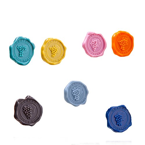 Vacu Vin 1886461 Marque-Verre Classic Grappe de...