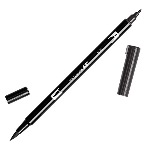 Dual brush marker open stock-n25 lamp black