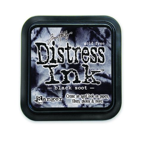 Tim holtz détresse pad, noir de suie