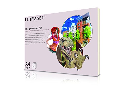 Letraset Bmc4 bloc marker pad a4 couleurs assorties 0087828001549 (0087828001549)