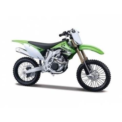 Maquette de moto kawasaki kx 450f vert/blanc éc...