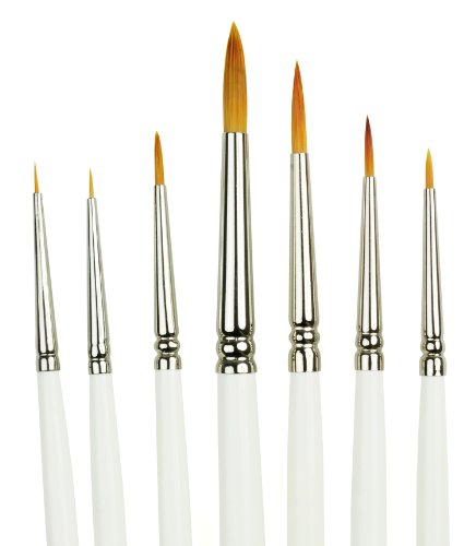 Royal or set de pinceaux détail 7 pièces