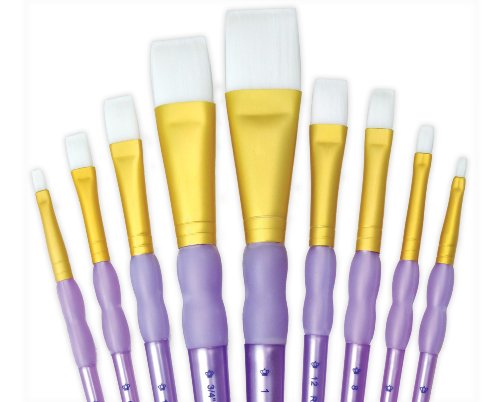 Crafter's choice set de pinceaux plats 9 pièces