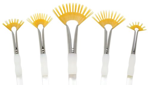 Aqualon wisp set de pinceaux éventail 5 pièces