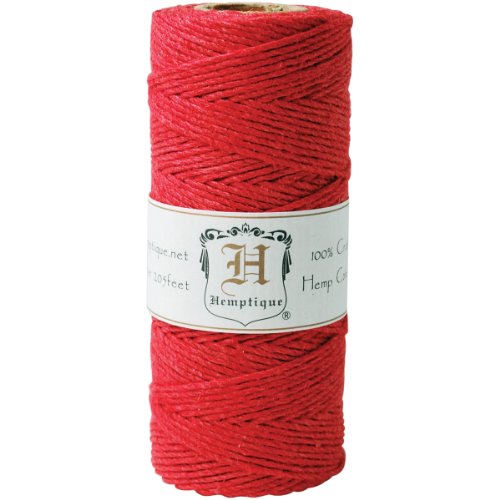 Hemptique Bobine de corde de chanvre 20 # 205'/ Pkg-rouge 0091037093127 (0091037093127)