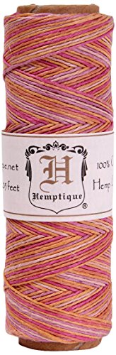 Hemptique Bobine de corde de chanvre panaché 10# 205 pieds/Pkg-Taffy 0091037093936 (0091037093936)