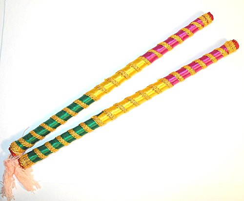 Indien Dandiya danse (de pointe) - Rose Chiffon...