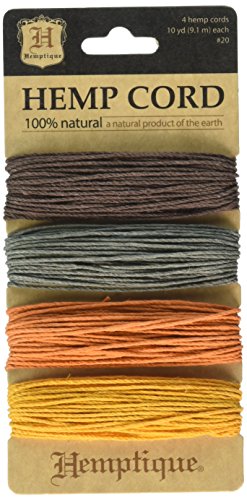 Hemptique Bobine de fil de chanvre résistance moyenne 9 kg-set de 4-récolte/multicolore 0091037333438 (0091037333438)