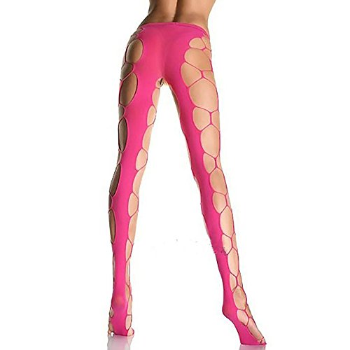 Sexy femems résille large hexagone style collant d'ouvert sur le devant(Peche) 0091962037265 HuaYang