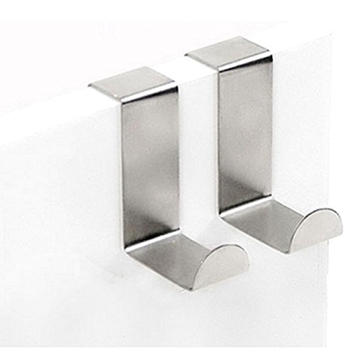 2pcs crochets en acier inoxydable de port armoi...