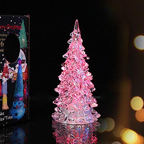 Conception cristal arbre de noël coloré led déc...