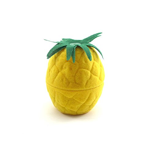 Bague Boucle ananas jaune oreille Box Stud titu...