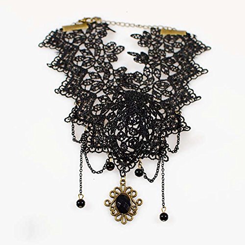 HuaYang Creux-hors dentelle noir clavicule chaîne de collier code EAN 0091962835243 