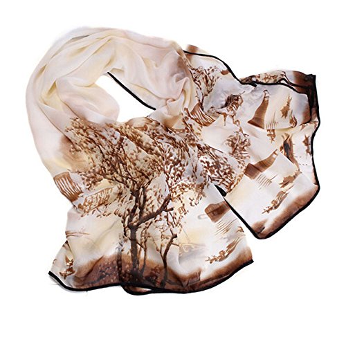 Fashion dessin d'encre design longue écharpe en...