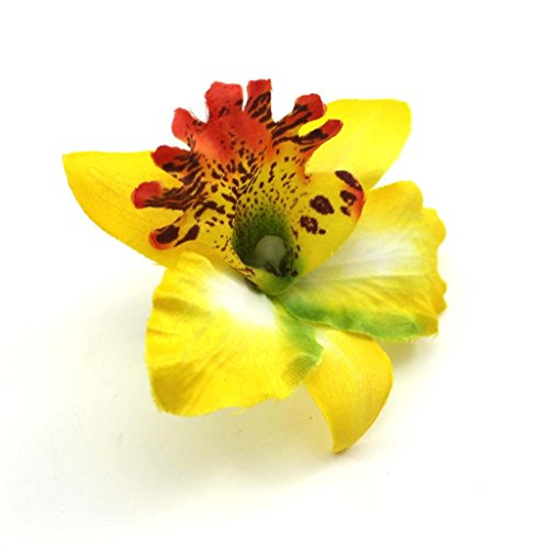 Fashion Wedding Bridal Flower Fabric Dendrobium...