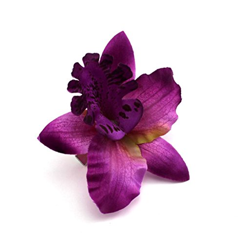 Fashion Wedding Bridal Flower Fabric Dendrobium...