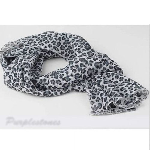 Nouveau femmes léopard style foulard écharpe en...