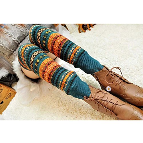 Fashion longue chaussette des femmes collant ja...