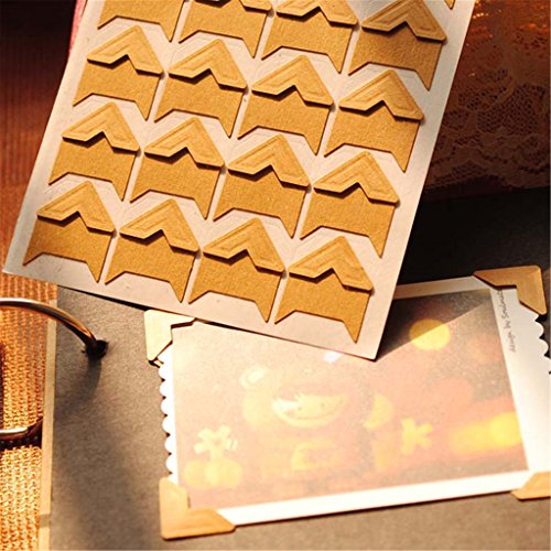 Retro DIY Album Photo Frame Corners Album stick...