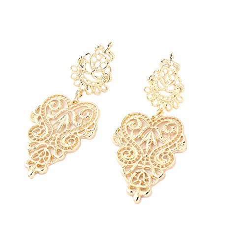 Fashion creux-hors design alliage plaqué boucle...