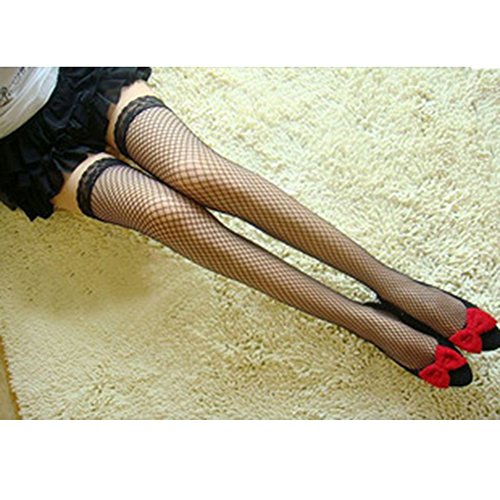 Sexy femmes chaussettes montantes collant creux...