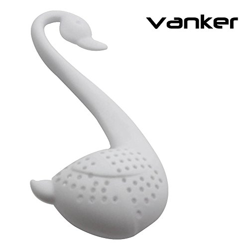 VANKER 1Pc Blanc Cygne Infuseur Sachet de Thé H...