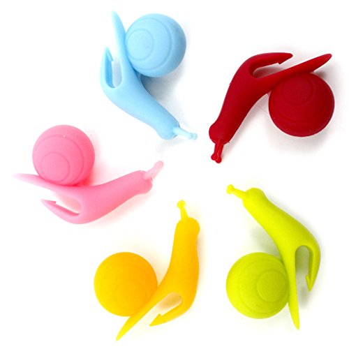 5 thé en silicone en forme escargot support pou...