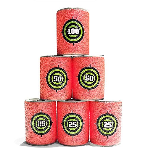 Eva souple cibles de balles - rouge - 6 pièces ...