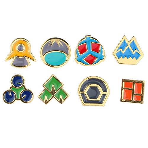 Pokémon Salle Routes Broche Badge Pochette Méta...