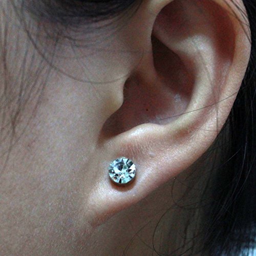 Mode punk strass cristal magnétique boucle d'or...