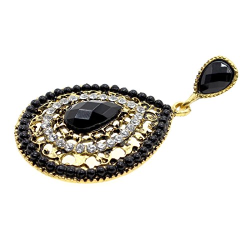 Vintage bohême style diamant évider boucle d'or...