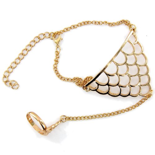 Punk Gothique Alliage Triangle Bracelet Manchet...