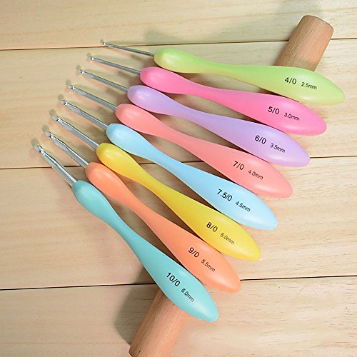 8pcs/set 2.5mm-6.0mm crochets aiguilles à trico...