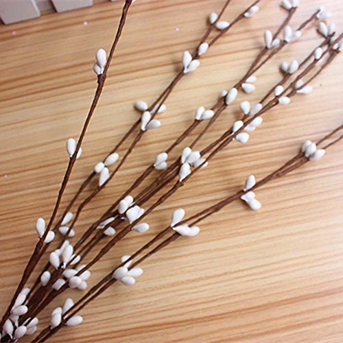 10pcs 40cm fleur artificielle rotin faux feuill...