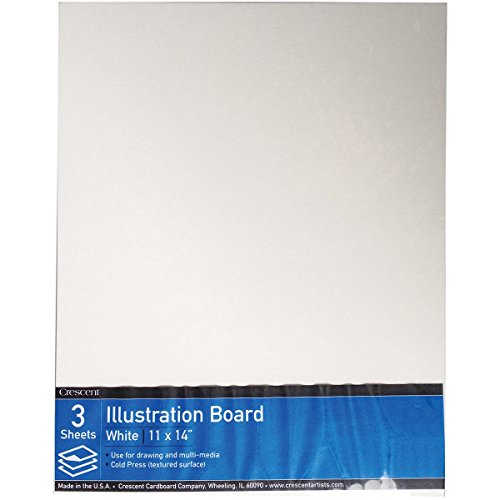 Crescent Cardboard Co Crescent Illustration Board Value Pack 3/Pkg-11"X14" code EAN 0093924184864 