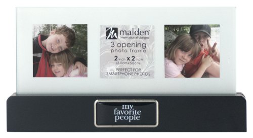 Floater horizontal cadre photo en bois noir, my...