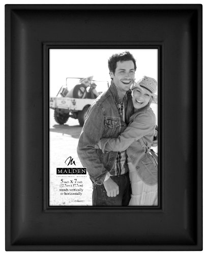 Classique dover cadre photo en bois noir, 5 par 7